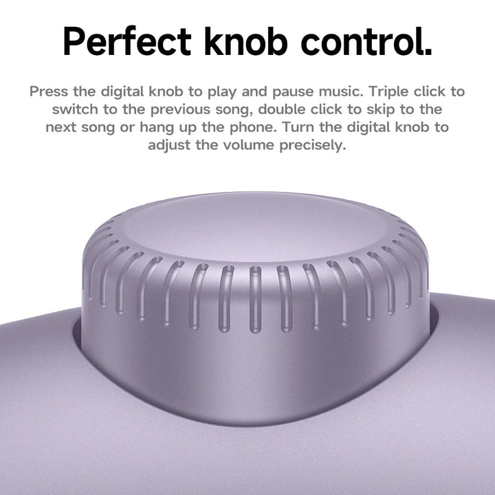 Kabellose W65 Plus Over-Ear Kopfhörer von der Seite, mit langer Akkulaufzeit und Premium Klang.