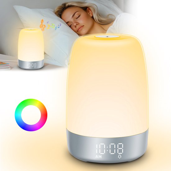 Wake-up-Light Aurora: Lichtwecker mit sanftem Sonnenaufgang und Naturklängen für natürliches Erwachen.