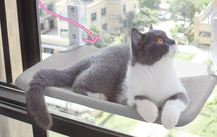 Komfortable Katzen Wandhängematte "SkyNap", bietet deiner Katze einen erhöhten, sicheren Rückzugsort.