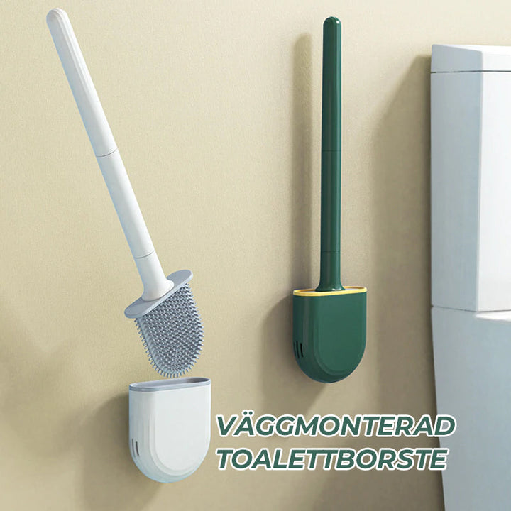 Geruchsdichte wandmontierte WC-Bürste mit Silikon für ein frisches Badezimmer. Einfache & hygienische Reinigung.