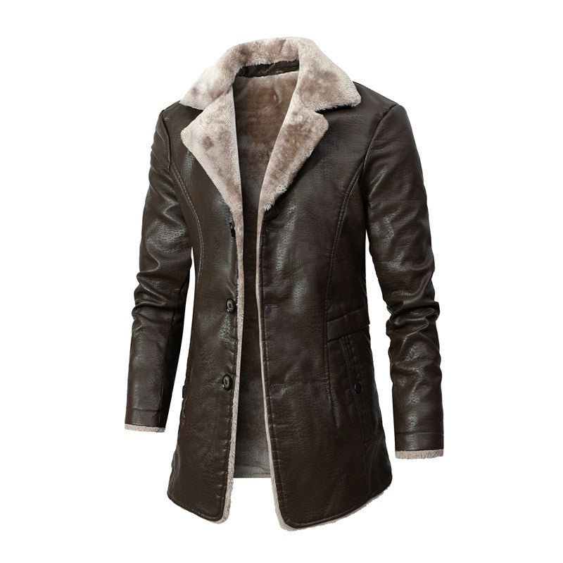 Modische Herren Winterjacke aus Shearling für maximale Wärme und Komfort. Ideale Herrenbekleidung für die kalte Jahreszeit.
