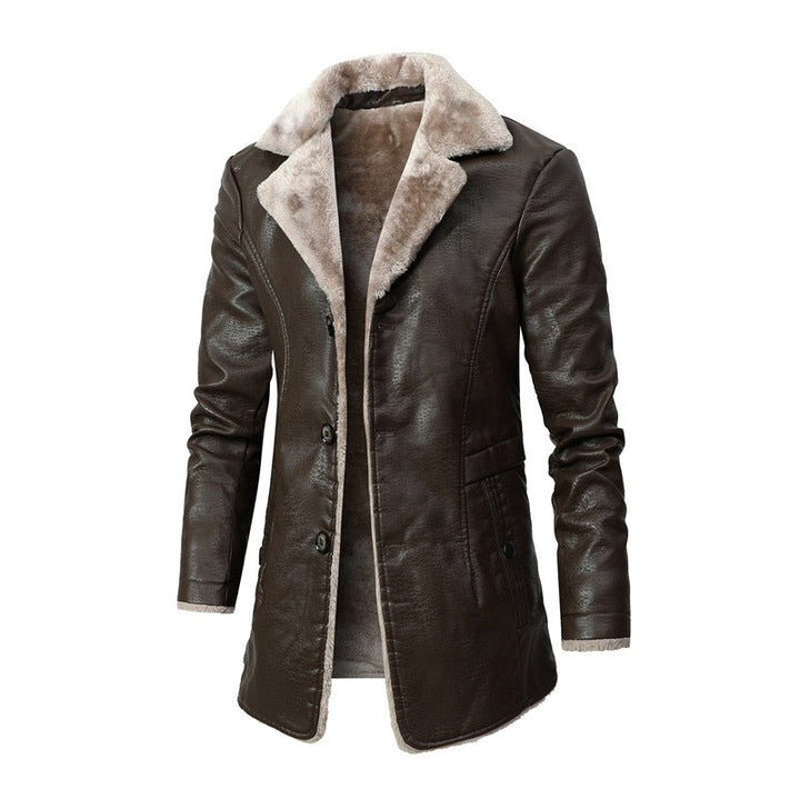 Modische Herren Winterjacke aus Shearling für maximale Wärme und Komfort. Ideale Herrenbekleidung für die kalte Jahreszeit.