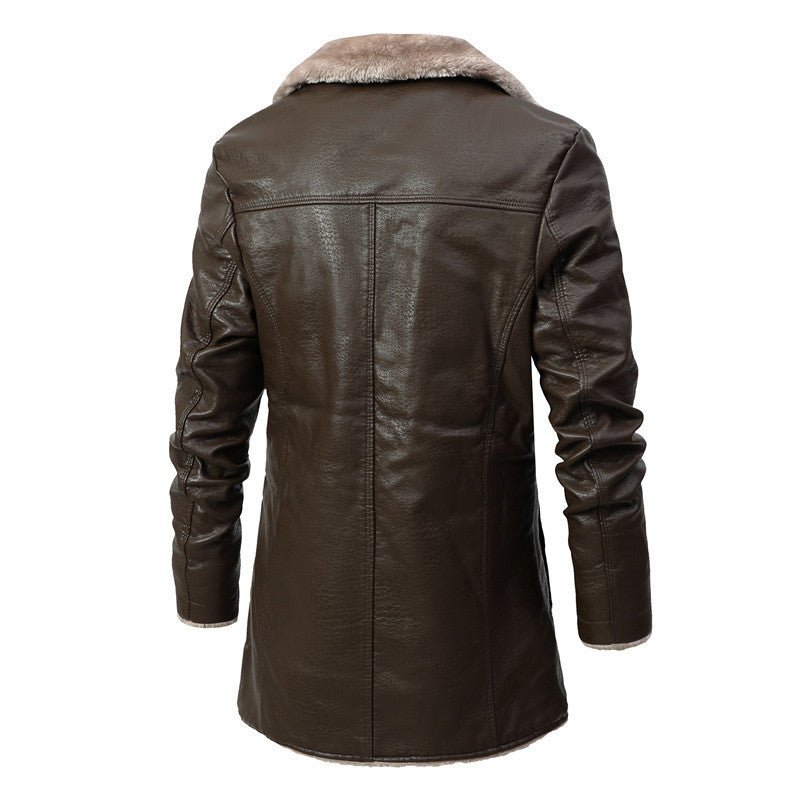 Stilvolle Herren Winterjacke mit gemütlichem Shearling-Futter. Bietet Kälteschutz & Mode für Outdoor und Alltag.