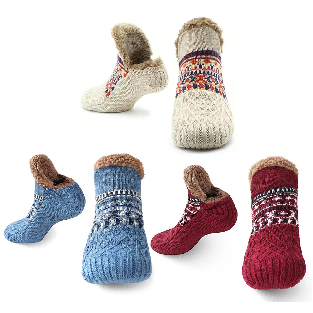Warme, rutschfeste Thermo-Haussocken für Damen & Herren. Ideal als Kuschelsocken im Winter & zuhause.