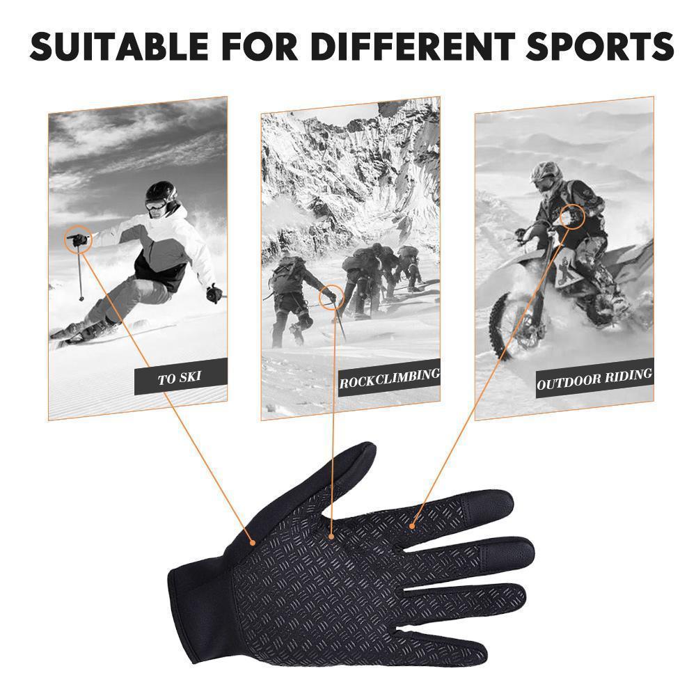 Warme Thermo Handschuhe für Radfahren & Laufen, optimaler Kälteschutz für Outdoor-Sport.