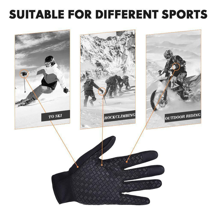 Warme Thermo Handschuhe für Radfahren & Laufen, optimaler Kälteschutz für Outdoor-Sport.