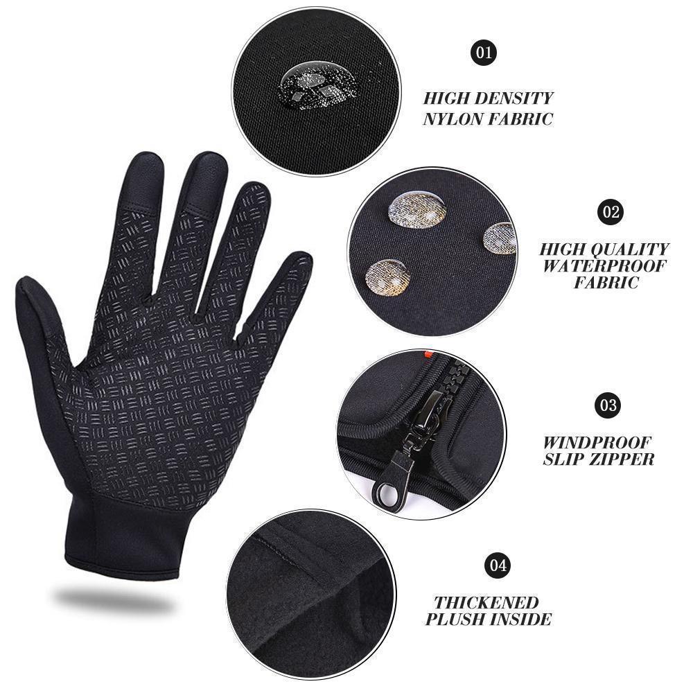Warme Winterhandschuhe, winddicht und wasserdicht, für Sport & Outdoor. Bieten Kälteschutz.