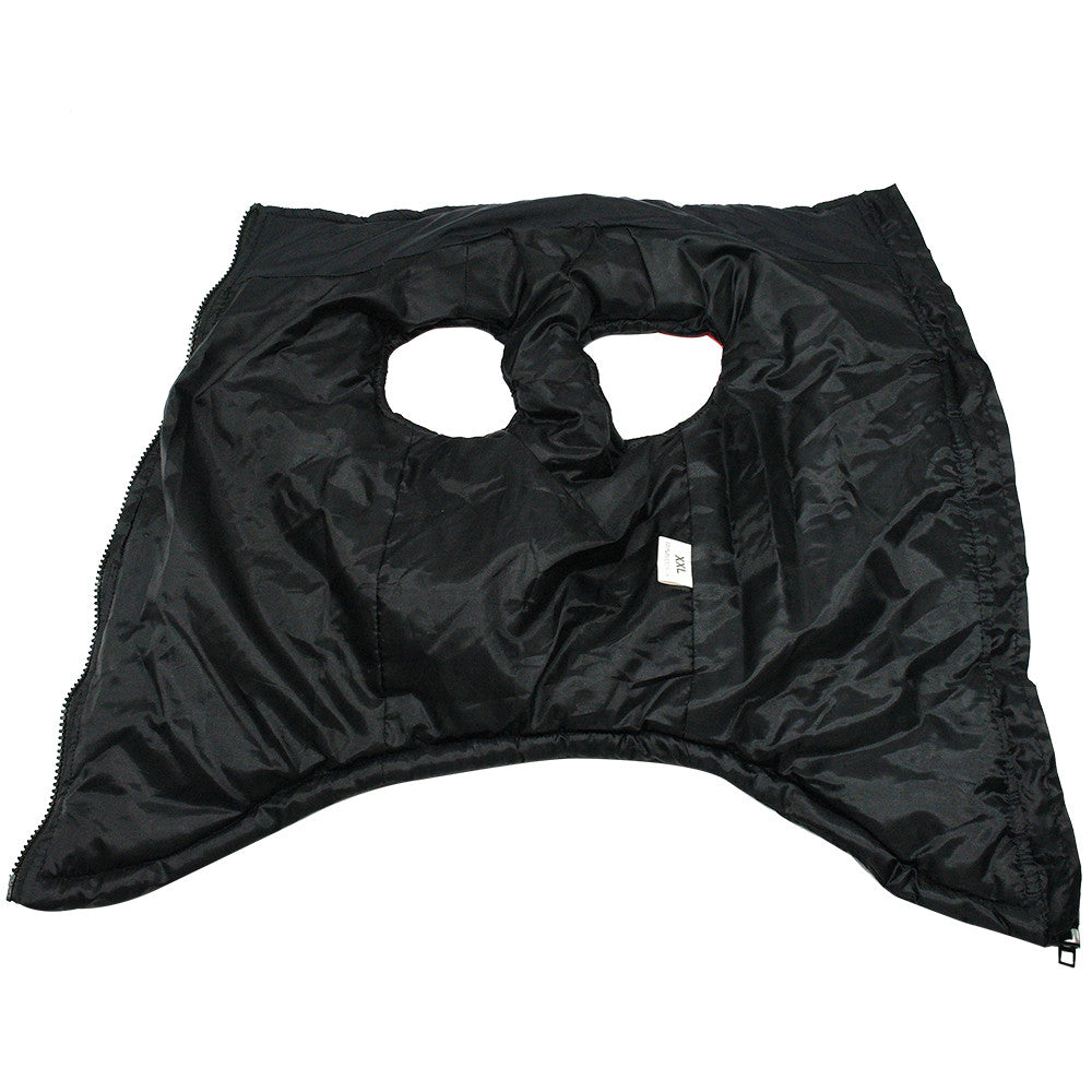 Bequeme Hundejacke mit Geschirr, warm & wasserabweisend. Perfekter Kälteschutz für Hunde.