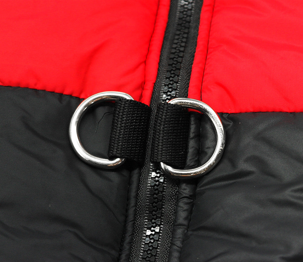 Ideale Hundejacke für Herbst/Winter. Warm, wasserabweisend mit Geschirr für Gassi-Runden.