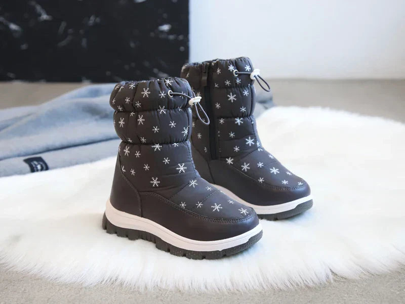 Damen Winterstiefel, wasserdicht & warm, bieten Komfort und Schutz vor Kälte im Schnee; rutschfest.