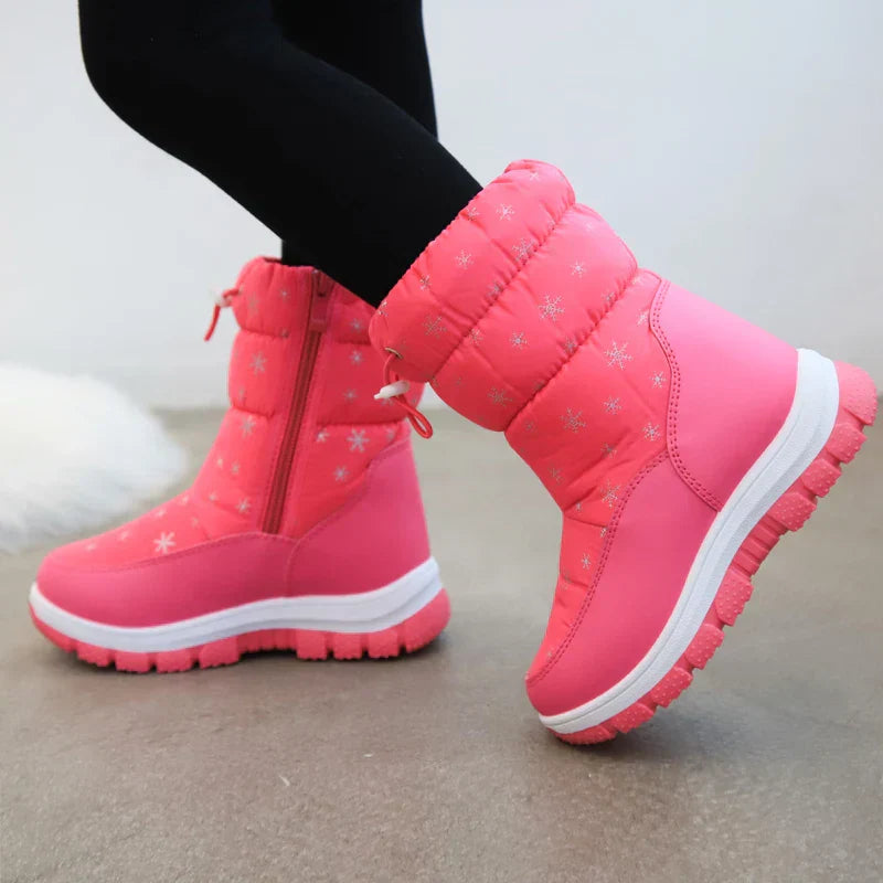 Perfekte Winterstiefel für Damen & Mädchen. Warm, wasserdicht und rutschfest für Schnee-Spaziergänge.