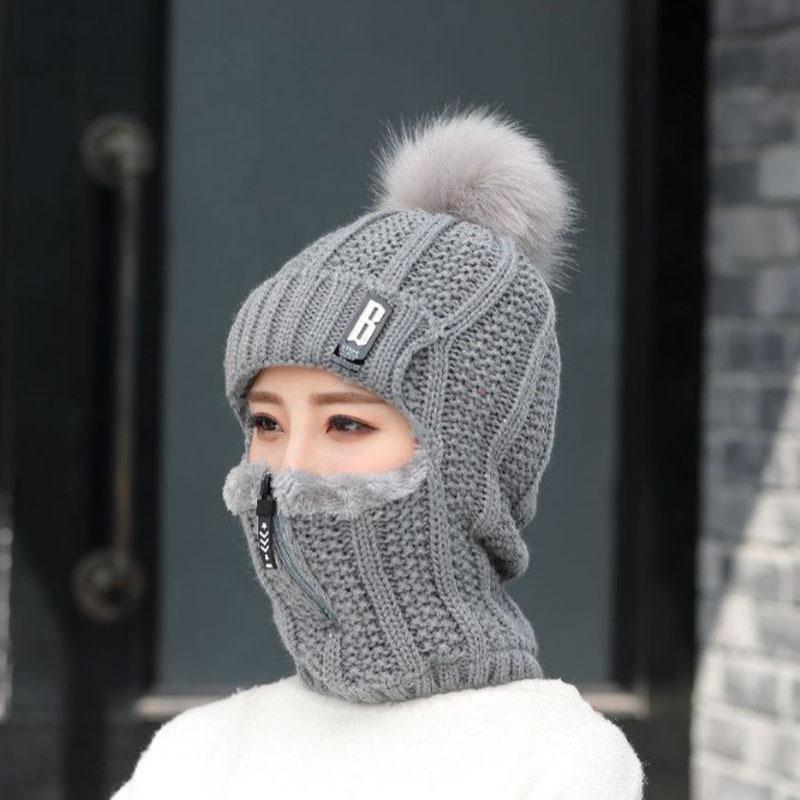 Modische Damen- & Herren Wintermütze, warmer Beanie, schützt vor Kälte im Outdoor.