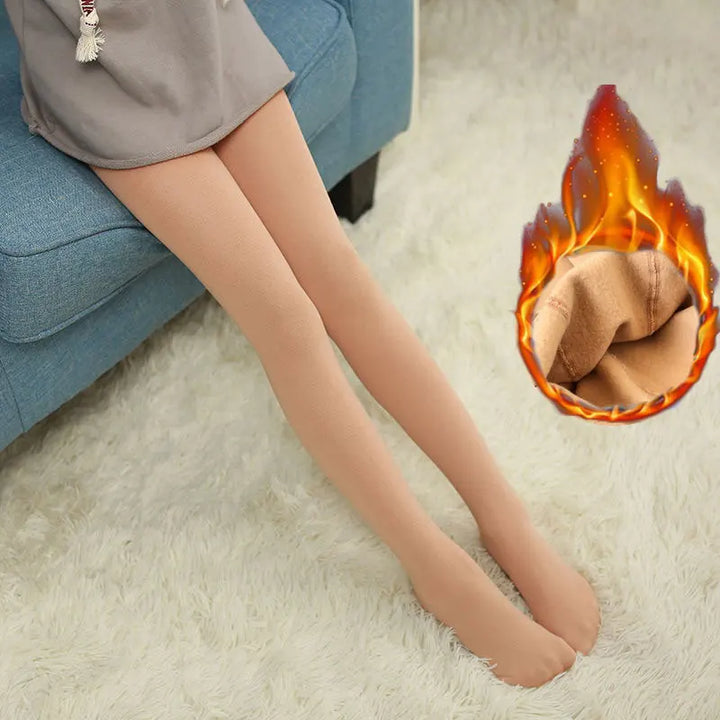 Warmelle Mädchen Thermo-Strumpfhose, fleece-gefüttert, ideal für warme Wintertage. Bequem & dehnbar für Kinder.