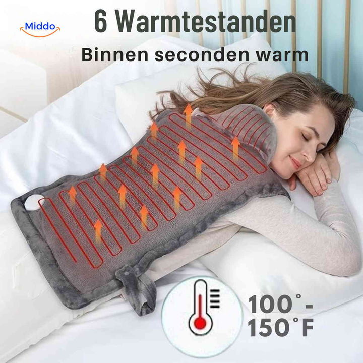 Wohltuender Nackenwärmer aus weichem Flanell. Perfekt für Schulter-, Nacken- & Rückenwärmetherapie.