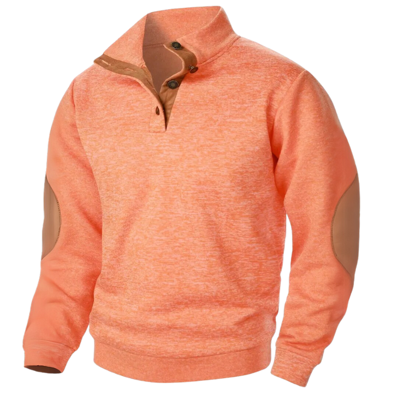 Funktionaler Herren Freizeitpullover mit Reißverschluss am Kragen, ideal für Schichtlooks und Outdoor-Aktivitäten.