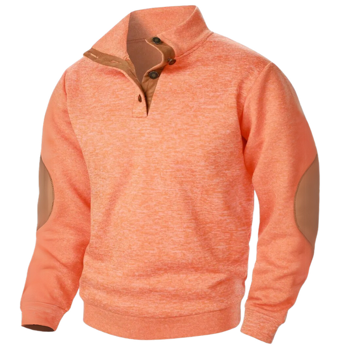 Funktionaler Herren Freizeitpullover mit Reißverschluss am Kragen, ideal für Schichtlooks und Outdoor-Aktivitäten.