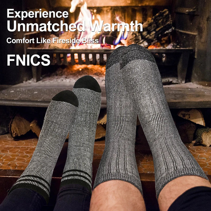 Atmungsaktive Outdoor-Wintersocken im 3er-Set für Herren & Damen, dick & warm für kalte Temperaturen.