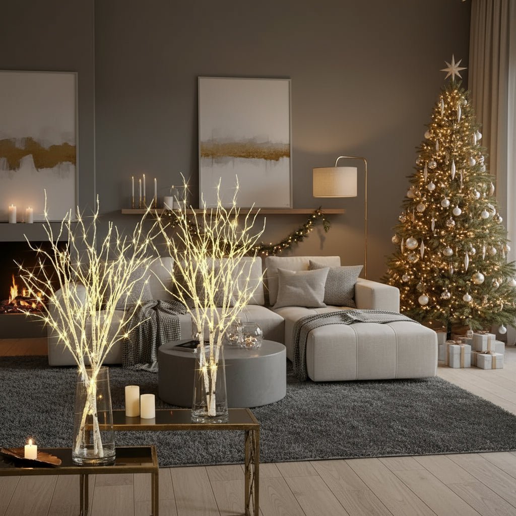 Warmweiße & mehrfarbige LED Lichterkette für Haus & Garten, batteriebetrieben, für stimmungsvolle Deko.