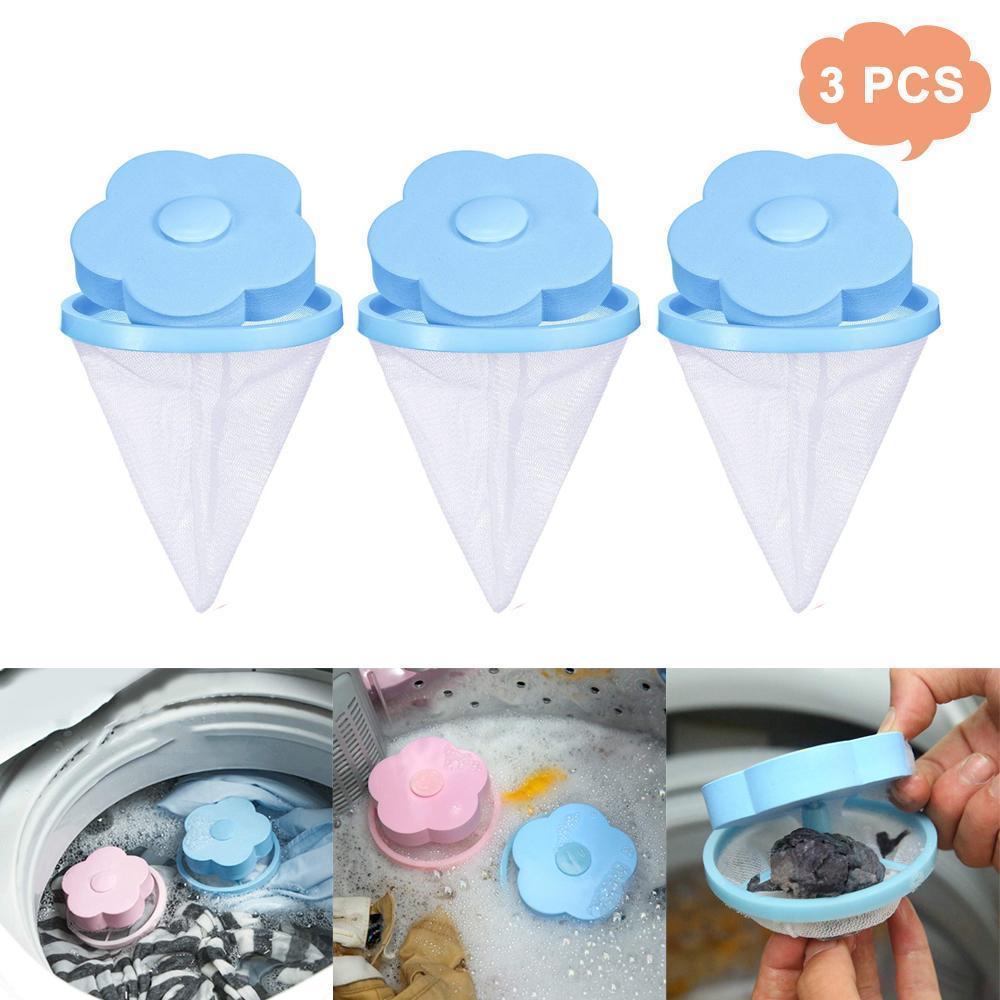 Einfach zu verwendender Filterbeutel, schwimmt in der Waschmaschine und sammelt Schmutz & Fusseln.