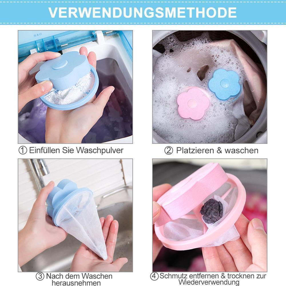 Wiederverwendbarer Waschmaschinen Filterbeutel, sorgt für hygienisch saubere, haarfreie Wäsche.