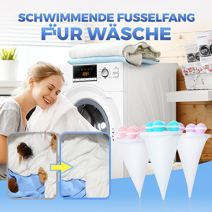 Waschmaschinen-Fusselentferner für fusselfreie, saubere Wäsche. Entfernt effektiv Flusen & Haare.