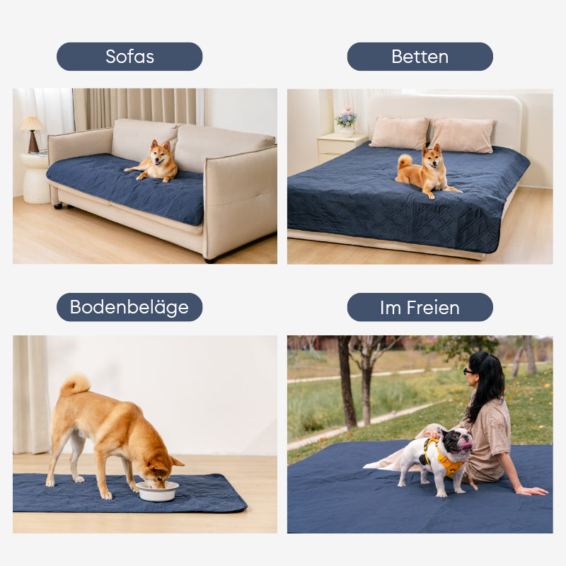 Gemütliche, wasserdichte Haustierdecke als Möbelschutz für Sofa, Bett. Leicht waschbar.