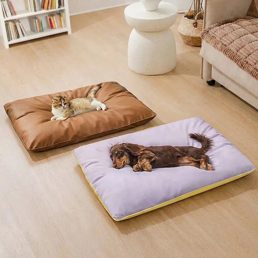 Detailansicht der strapazierfähigen Hundematte, zeigt die kratzfeste Oberfläche. Ideal für aktive Hunde.
