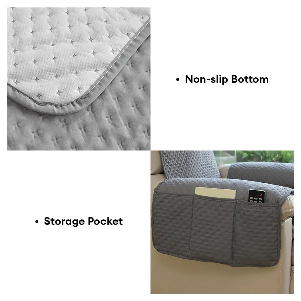 Fleckenabweisender Polyester Sesselbezug, wasserdicht & elastisch; idealer Schutz für Relaxsessel im Wohnzimmer.