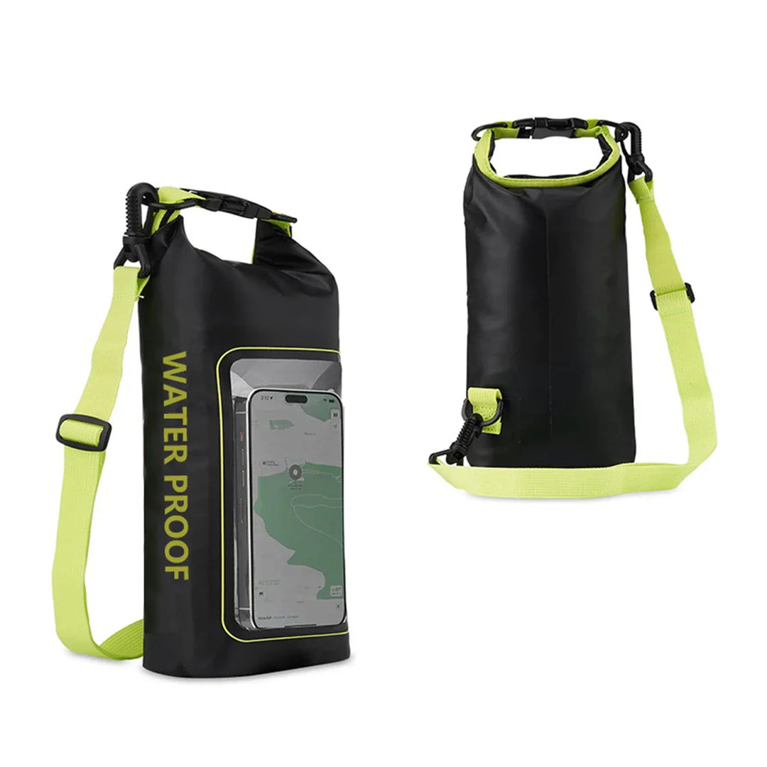 Dry Bag 2L, wasserdicht, mit Touchscreen-Fenster, unverzichtbar für Kajak, SUP & jede Outdoor-Tour.