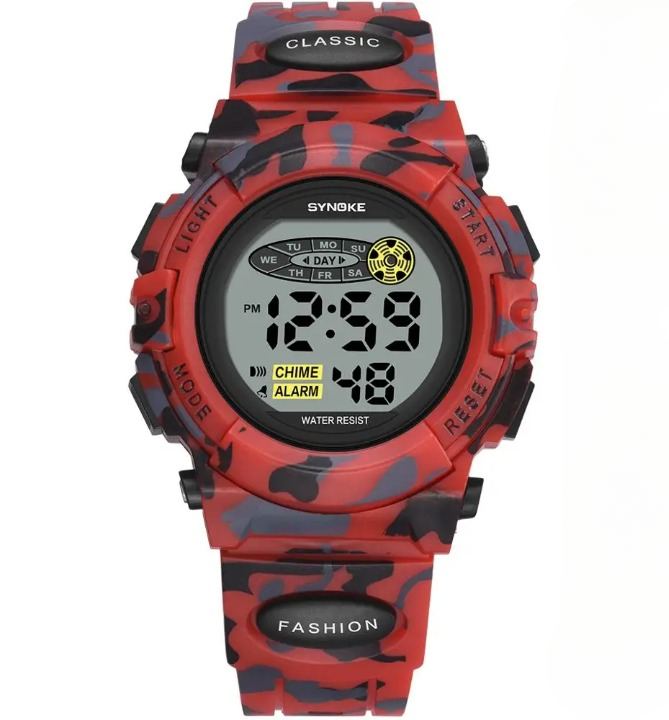 Wasserdichte digitale Livano Kinderarmbanduhr mit LED-Display für Jungen und Mädchen.