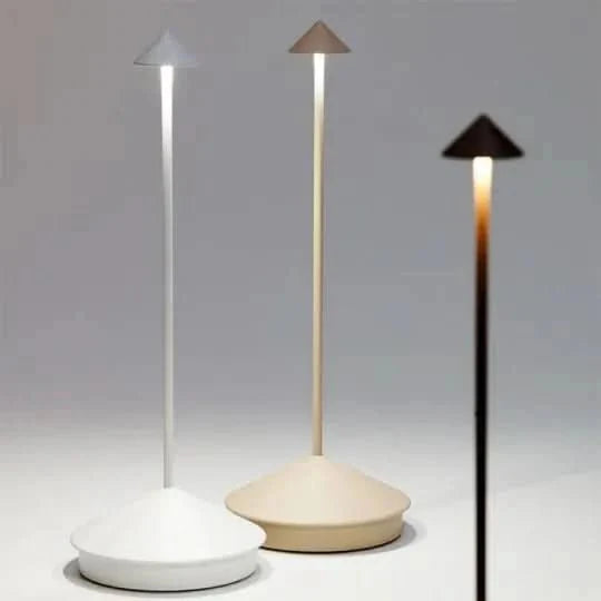 USB-aufladbare, dimmbare LED-Außenleuchte, wetterfest und wasserdicht für zuverlässige Beleuchtung.