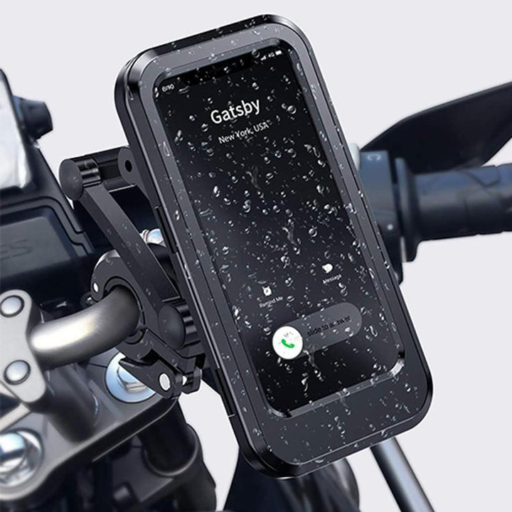 E-Bike & Motorrad Handyhalterung, wasserdicht, mit Powerbank für Navigation & ununterbrochenes Laden.