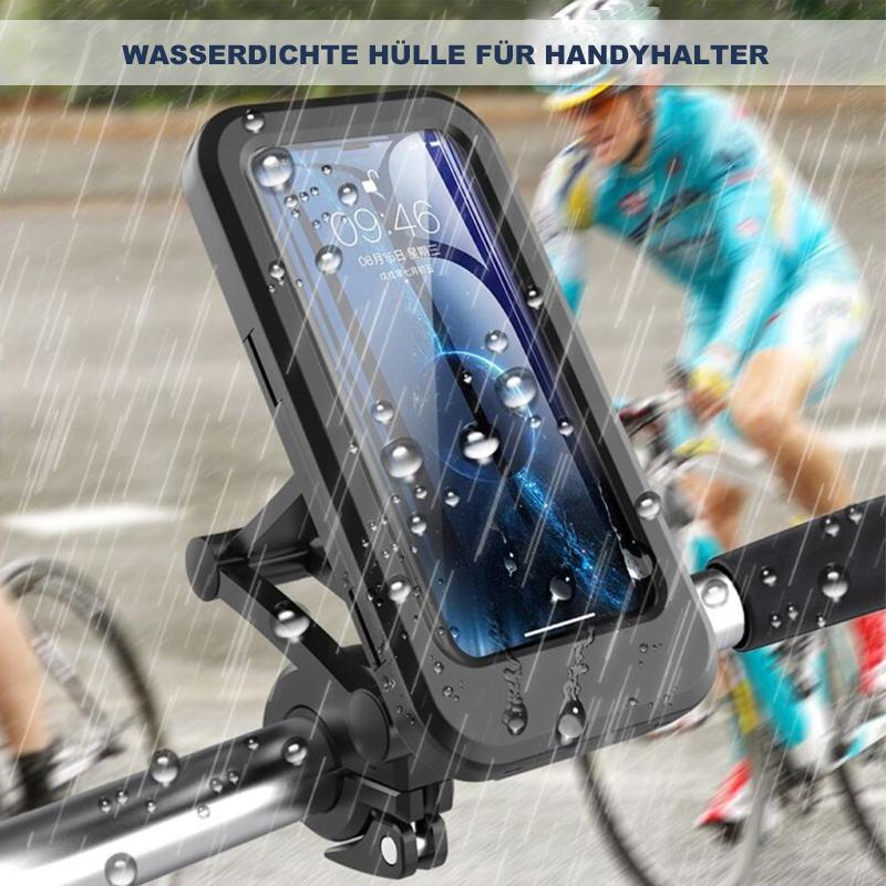 Praktische Fahrrad Handyhalterung mit kabelloser Ladefunktion & Powerbank für Outdoor-Navigation.