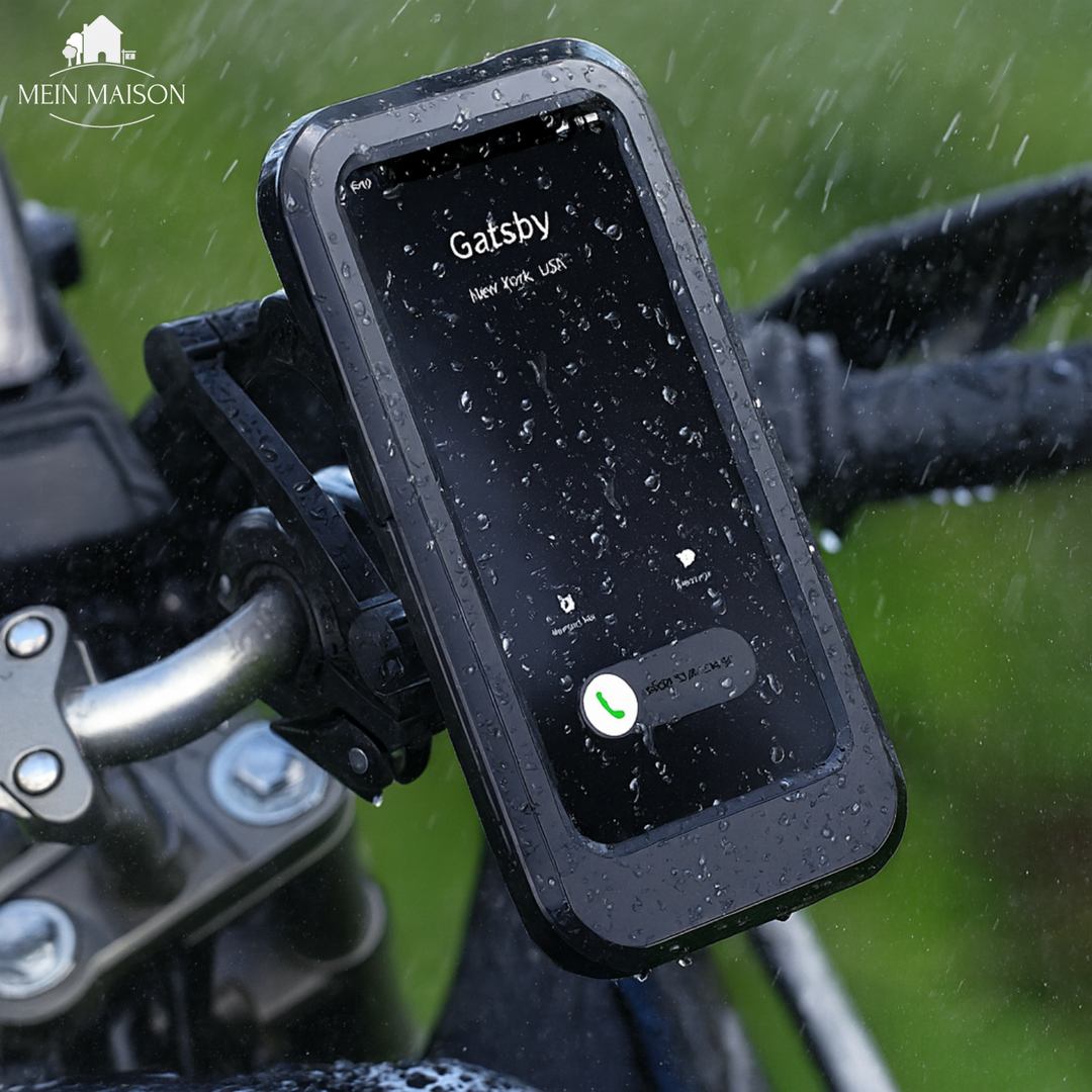 Wasserdichte Handyhalterung für Fahrrad & Motorrad bietet sicheren Smartphoneschutz & Navigation.