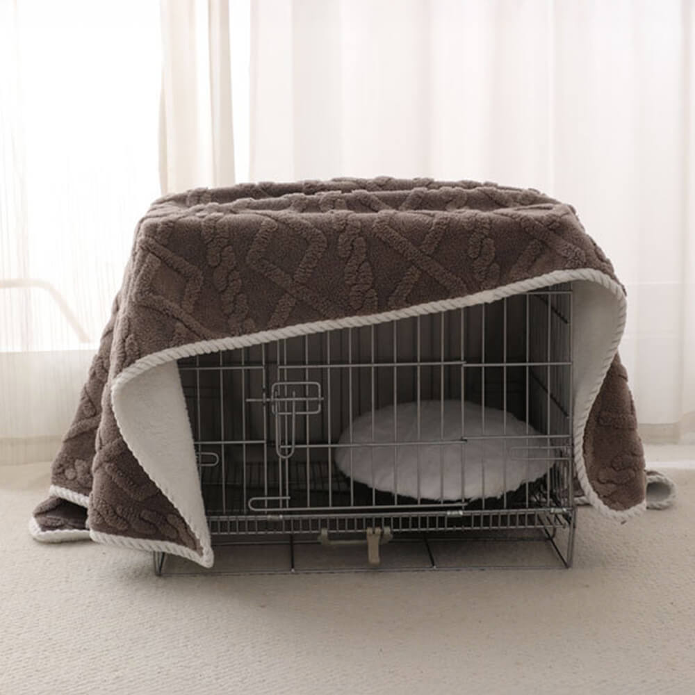 Gemütliche Polarfleece-Hundedecke, wasserdicht, perfekt zum Entspannen für Ihr Haustier.