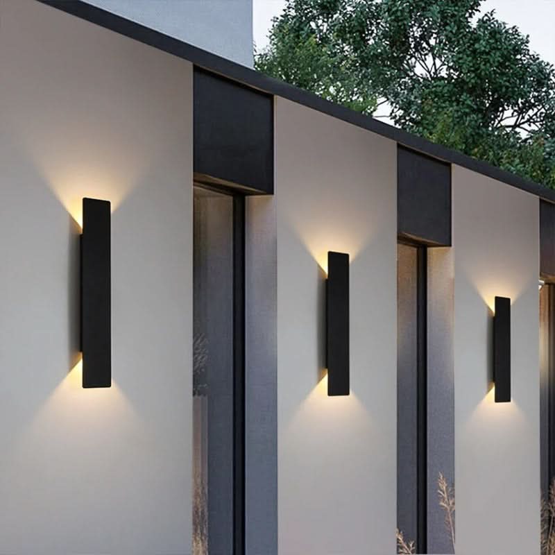 Wasserdichte LED-Außenwandleuchte, modern, Aluminium, für Garten & Terrasse.