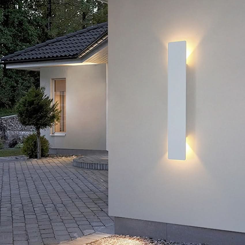 Hochwertige, wasserdichte LED-Wandleuchte für den Außenbereich, Garten, Terrasse, Aluminium.