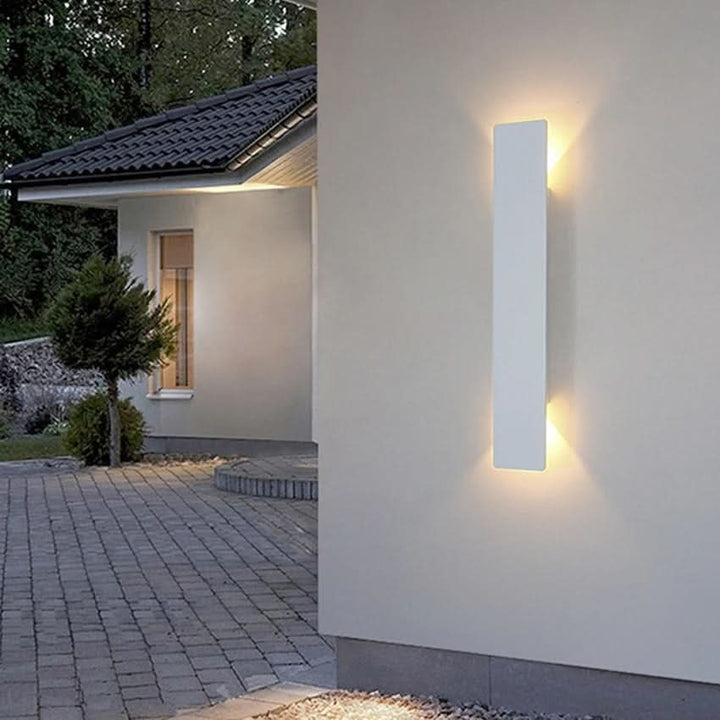 Hochwertige, wasserdichte LED-Wandleuchte für den Außenbereich, Garten, Terrasse, Aluminium.