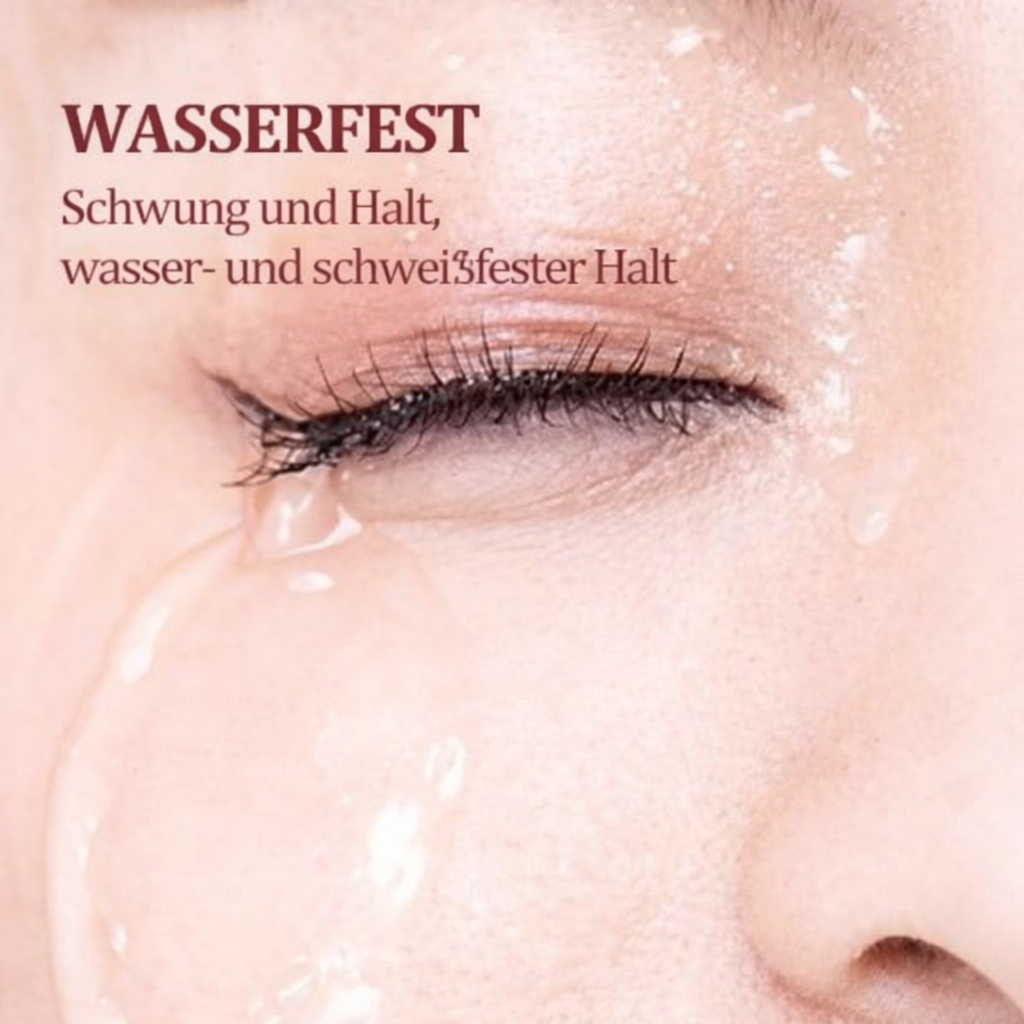 Hochwertige wasserfeste Mascara für Damen, die intensive Wimpernfarbe und präzise Definition suchen.