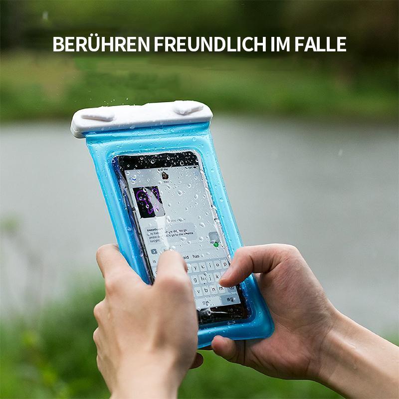 Die schwimmende wasserdichte Handytasche schützt Ihr Smartphone vor Wasser und Verlust am Meer oder See.