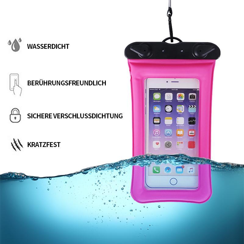 Perfekte wasserdichte Handyhülle mit Schwimmfunktion für Reisen, Pool, Strand und alle Smartphones.