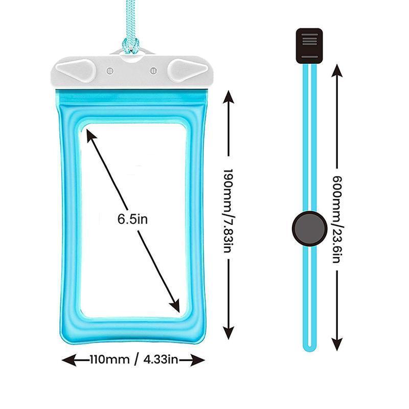 Tauchfähige, schwimmende wasserdichte Handytasche für Smartphones, sicherer Schutz auch unter Wasser.
