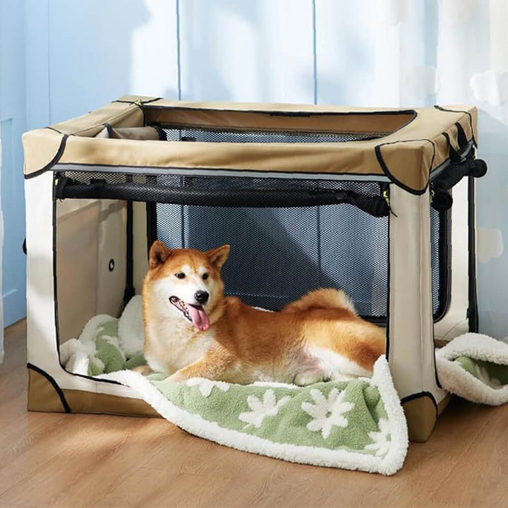 Bequeme Sherpa-Hundedecke, wasserdicht und mit süßem Wolkenmuster, praktisches Tierzubehör.