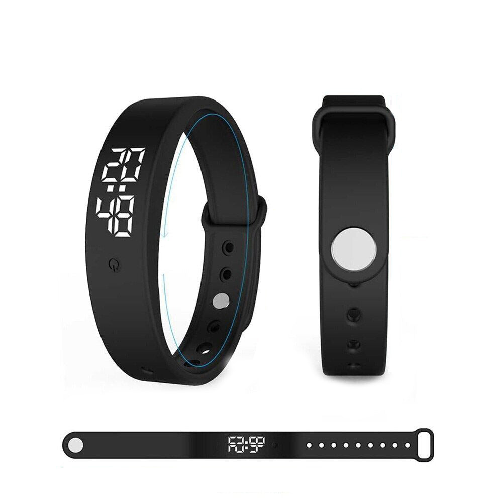 Elegante Unisex Smartwatch mit robustem Silikonarmband. Wasserdicht und perfekt für Sport & Gesundheit.