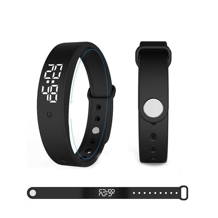 Elegante Unisex Smartwatch mit robustem Silikonarmband. Wasserdicht und perfekt für Sport & Gesundheit.