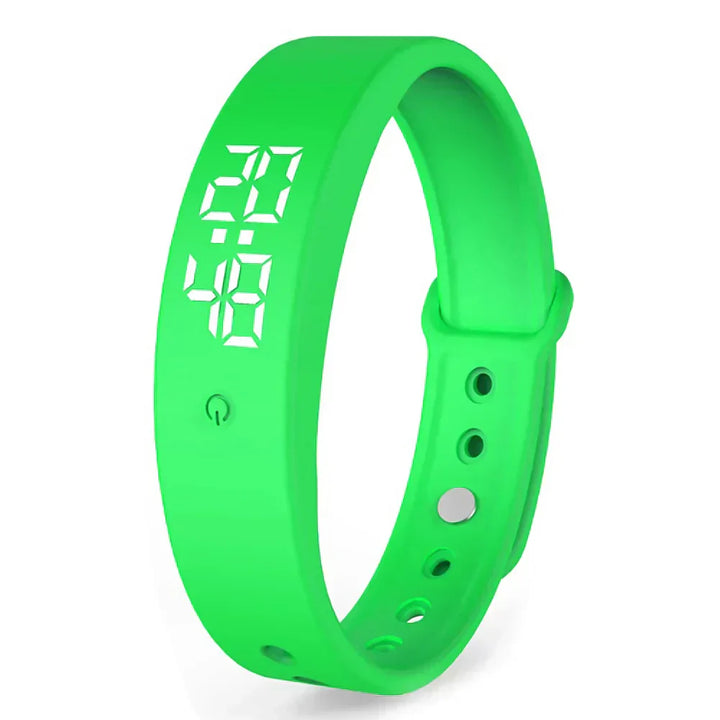 Gesundheitsuhr mit klarem Digitaldisplay, Aktivitätstracker & Temperaturmessung. Perfekt für den Alltag.