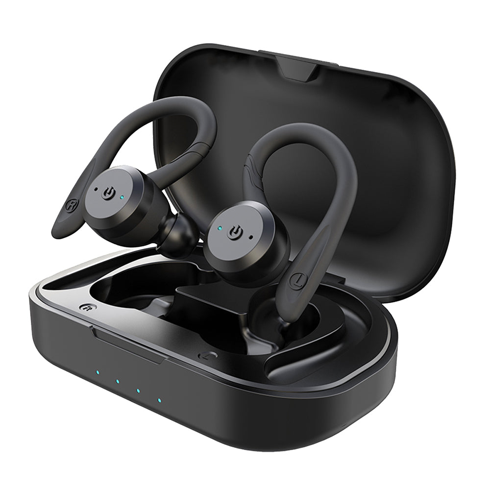 Wasserdichte Sport-Ohrhörer mit 20 Std. Akku für kabellose Freiheit; ideale In-Ear Bluetooth Kopfhörer für Fitness & Training.