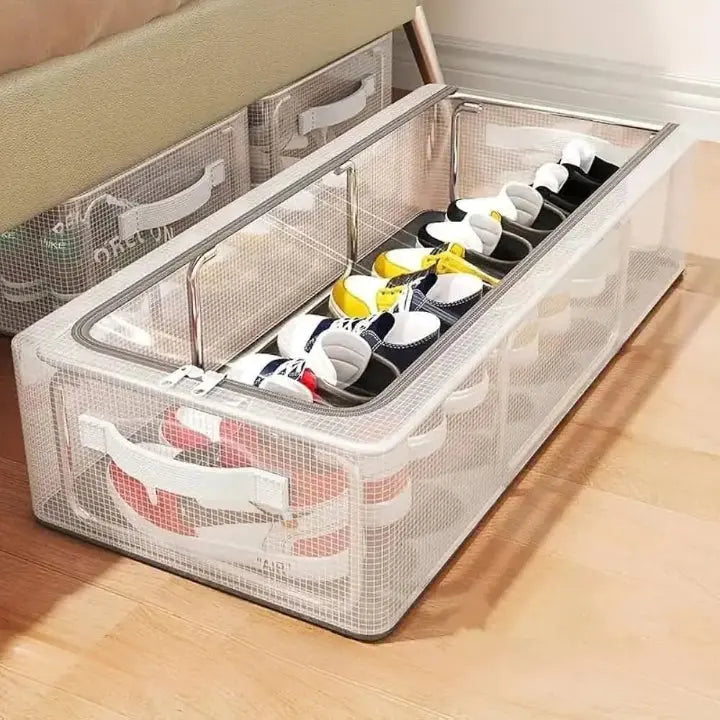Praktische Schuhbox zur Lagerung & Organisation. Stapelbar & wasserdicht für effizienten Stauraum im Schrank.