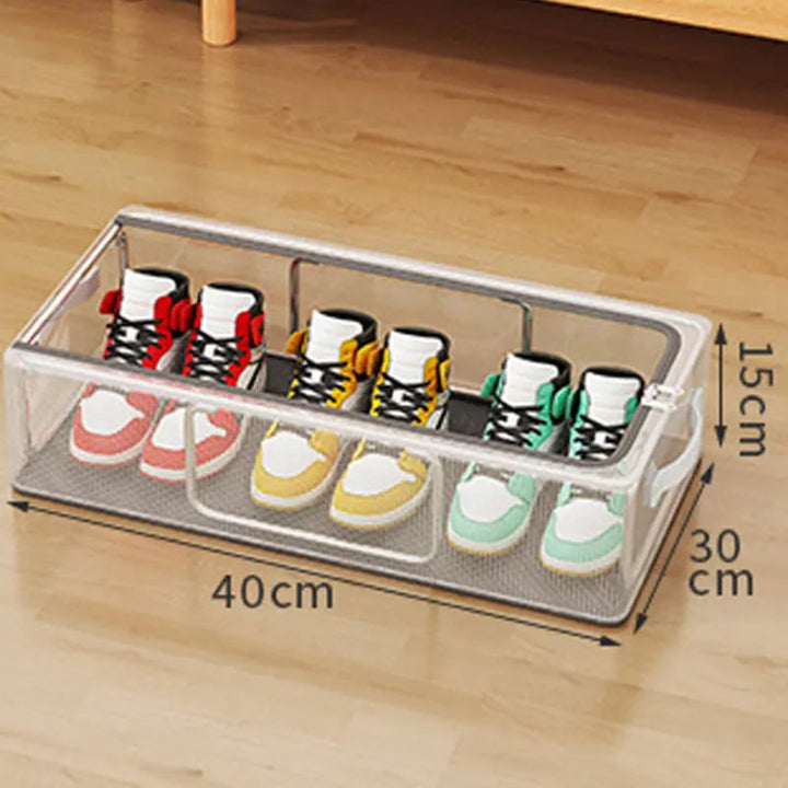 Elegante wasserdichte Schuhaufbewahrungsbox. Stapelbar & transparent für einfache Erkennung & Schutz Ihrer Schuhe.