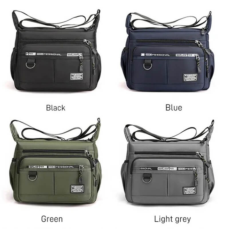 Herren-Umhängetasche, wasserdicht und als Crossbody tragbar, idealer Reisebegleiter für Abenteuer.